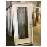 36' x 80' LH Fiberglass Full-View Exterior Door