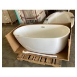 59' X 29' White Acrylic Freestanding Bathtub