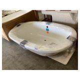 74' x 44' Studio Dual Oval White Drop In Tub