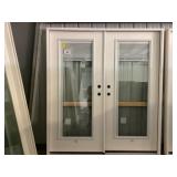 72' x 80' RH Fiberglass French Door w/ Blinds