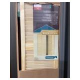 24' x 80' Pine Louvered Bifold Door Kit