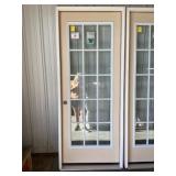 32' x 80' RH Fiberglass 15-Lite Exterior Door