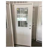36' x 80' LH Steel HV 9-Lite Exterior Door