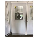 36' x 80' LH Steel High-View Exterior Door