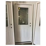 36' x 80' LH Steel HV Privacy Glass Ext. Door