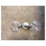 (2) 2-Bulb Wall Sconces in Nickel