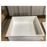 14' x 14' Stainless Steel Shower Niche in White