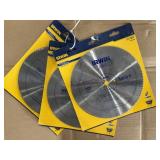 Irwin 10" 180T Saw Blades x3