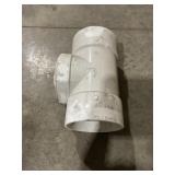 (3) 9"DIA PVC Sewer and Drain T-Fittings