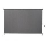 120" x 72" Outdoor Roller Shade in Pewter x 2