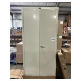36" x 78" 2-Door Metal Cabinet in Beige