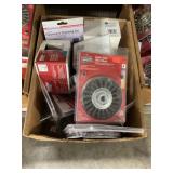 Box Lot Assorted Sizes Wire Brushes