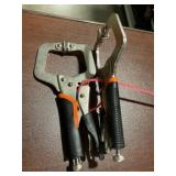 6" C-Clamp Locking Pliers x 4Pcs