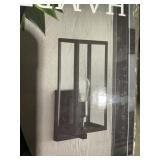 Hurley Med Ext Wall Lantern in Matte Black x 2
