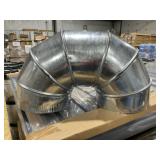 8"DIA Galvanized Iron 90ï¿½ Elbow Connector