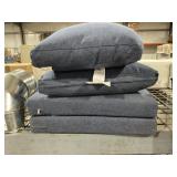 4Pc Outdoor Cushion Set in Navy Blue