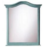 28" x 28" Framed Wall Mirror in Blue