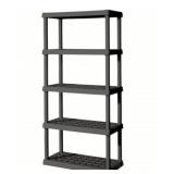 RTA Steriliteï¿½ 5-Tier Shelf Unit in Flat Gray