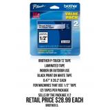 Brother P-Touch TZ Tape x 2