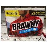 Brawnyï¿½ 6Pk Double Roll Paper Towels x 4