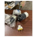 Mixed Lot of Extension Cords and Plug Ends