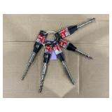 Milwaukee Assorted Sz SDS Plus Bits x5