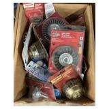 Box Lot Assorted Sizes Wire Brushes