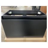 30" x 18" Wall Mount Vanity Base in Black