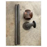 Mix lot of Galvanized Pipe and Connectors