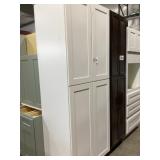 18" x 96" White Shaker Pantry x 2