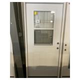 36" x 80" LH Steel HV w/ Venting Screen Ext. Door