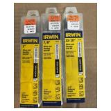 Irwin S&D Drill Bits x3
