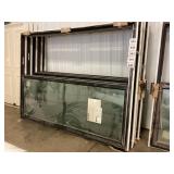 62" x 96" Full-View Sliding Glass Door in Black