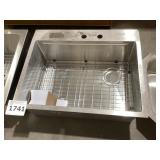 27" Drop-in Stainless Steel Sink W Accessories