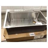 32" Drop-in Stainless Steel Sink W Accessories