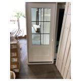 36" x 80" LH 3/4 View 6-Lite Fiberglass Ext. Door