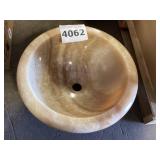 16-1/2"DIA Round Marble Vessel Sink