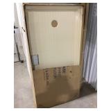 30" x 60" LH Lo-Profile Cream Shower Base