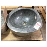 Stone Sink Vessel & Ornate Stand