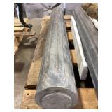 Gray Marble Stone Columns x2