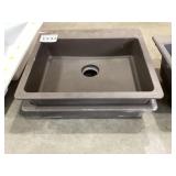 25" x 22" Single Bowl Quartz/Composite Sink x 2