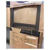 36" x 80-81" Mid-View Storm Door in Brown