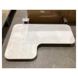 Composite Shower Stall Seat with Hinges
