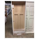 30" x 80" RH Unfinished White Oak Interior Door