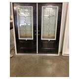 6-0 x 8-0 3/4 Lite RH Black Leaded Ext. Door