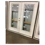 72" x 80" LH Fiberglass French Door w/ Blinds