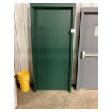 36" x 84" Steel Exterior Door in Forest Green