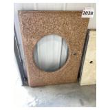 31" x 22" x 1"-3/4" Rust Speckel Vanity Top Only
