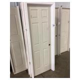 28" x 80" LH 6-Panel MDF Interior Door in Tan