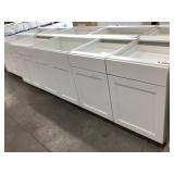 Mixed Lot of MDF Base Cabinets in White x 4